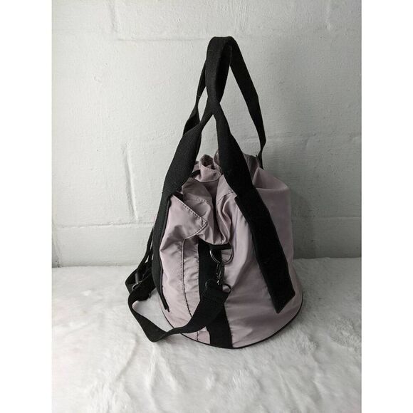 Fabletics Carina Cinched Nylon Light Pink Bucket‎ Bag w Black Straps - Picture 11 of 12